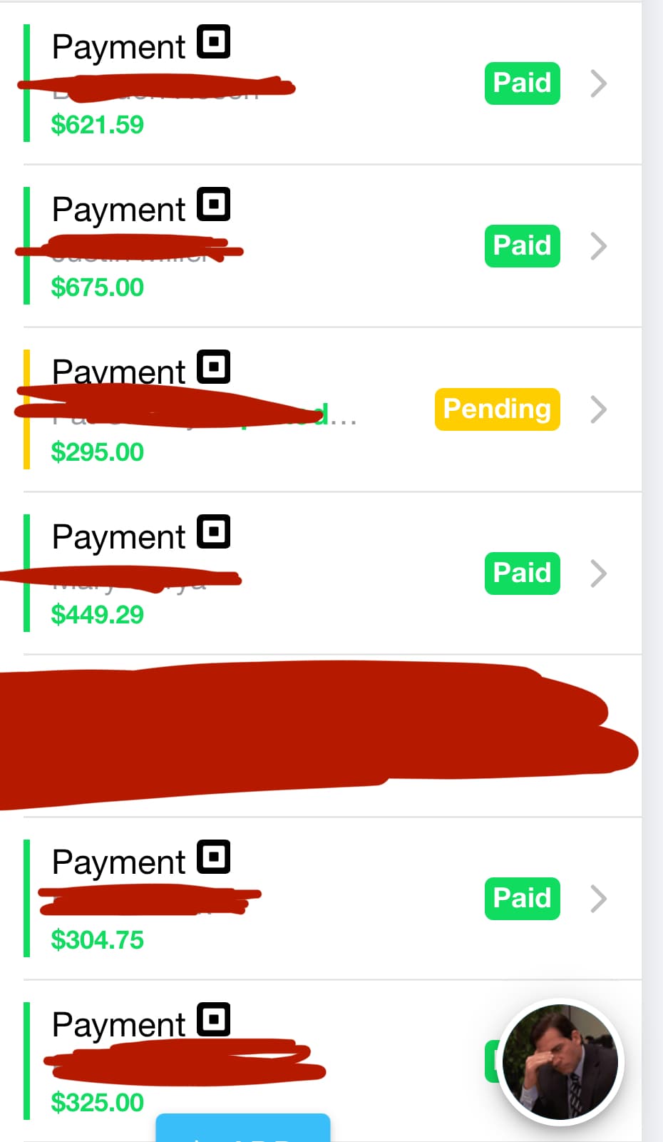 Individual bookings from Square